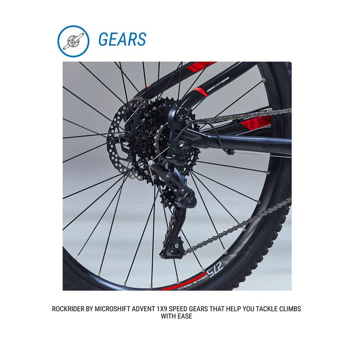 Bicicleta BTT ST 530 Preto/Vermelho 27,5"