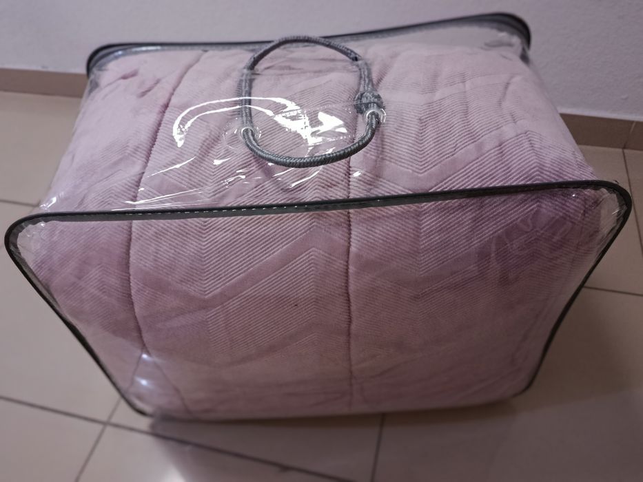 Edredão quente com pêlo