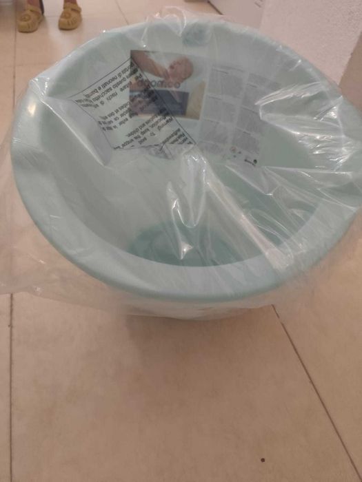 Banheira Doomoo Shantala Mint para recém-nascido — nova