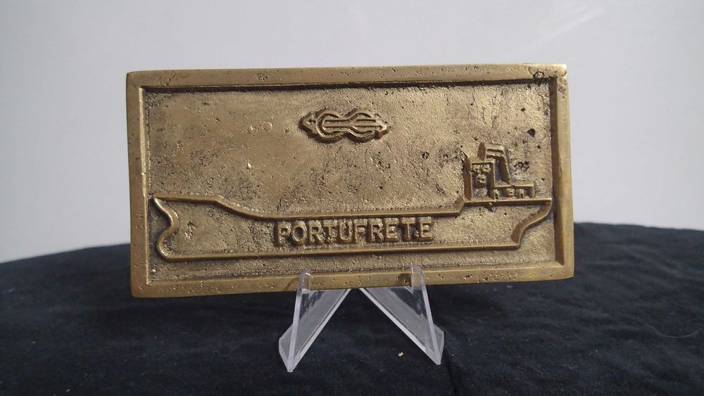 Placa em Bronze da Portofrete