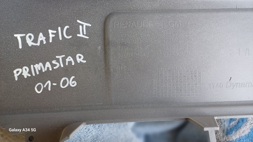 Zderzak przedni renault trafic ll primastar