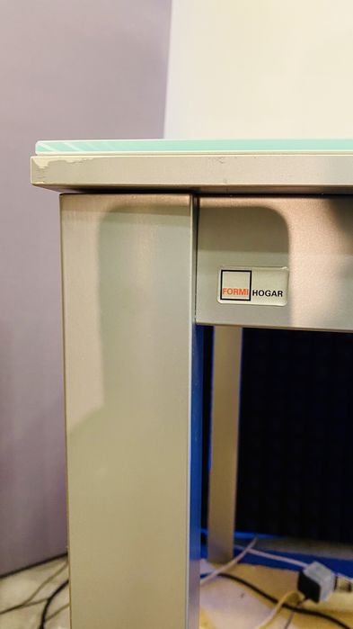 Mesa de Jantar em Vidro com Extensão – Formi Hogar – 140x90cm + 50cm