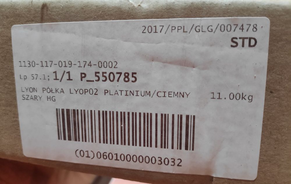 Półka  wisząca Lyon lyop02 , szafka, regał.