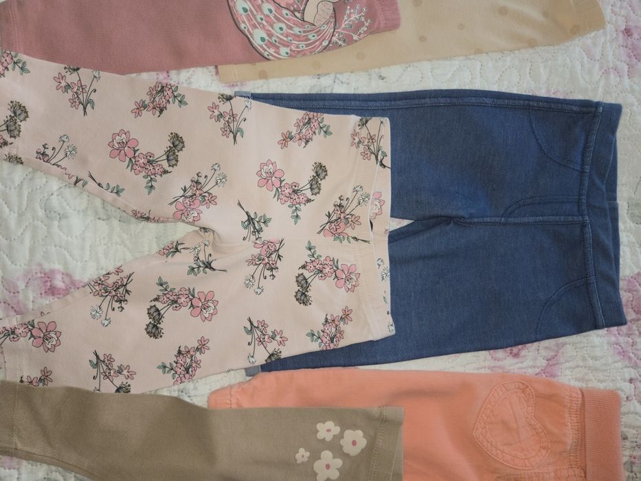 Spodnie laki legginsy 68- 74 6 par