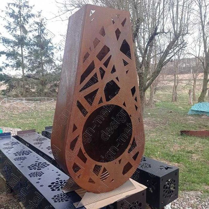 Palenisko corten grill kominek ogrodowy