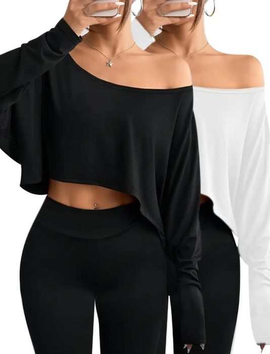 Кофта на одно плечо лонгслив в рубчик свитшот свитер гольф водолазка