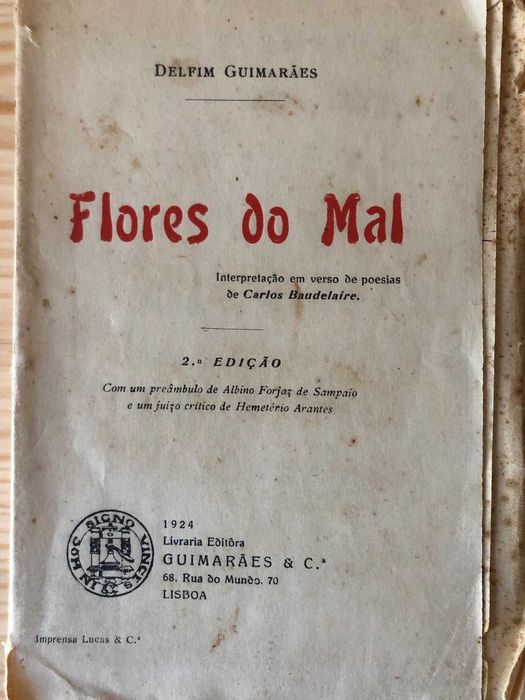 Flores do Mal (interpretação em verso de poesias de Charles Baudelaire