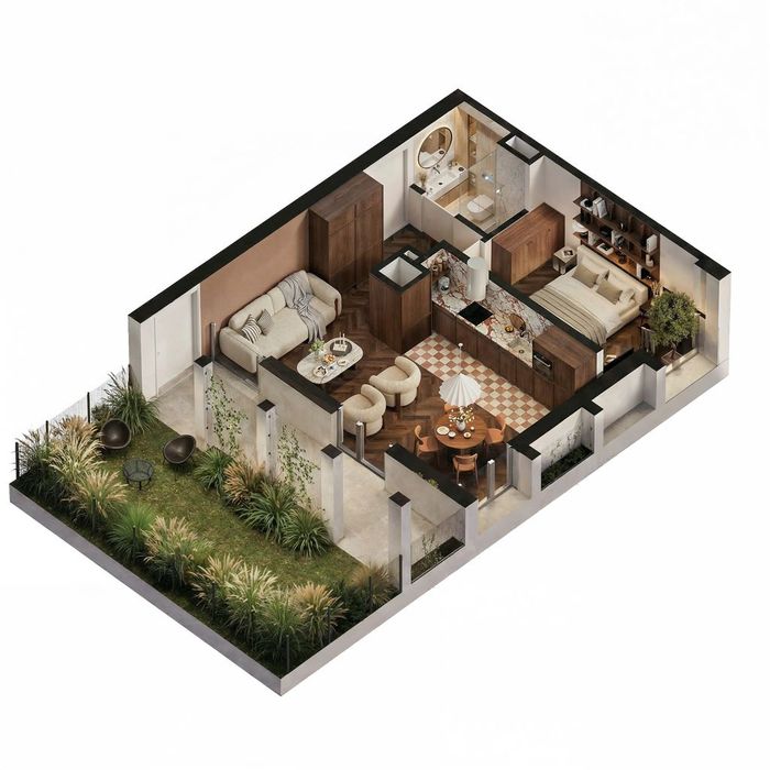 Apartament z ogródkiem w kameralnej inwestycji premium Między Żaglami