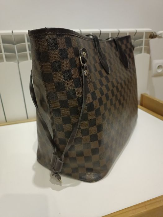 Torebka shopperka modna brąz złote dodatki monogram neverfull LV