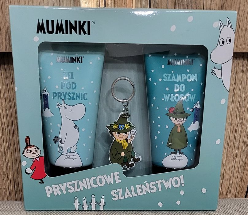 Muminki zestaw żel pod prysznic szampon do włosów zapach jabłkowy Mała