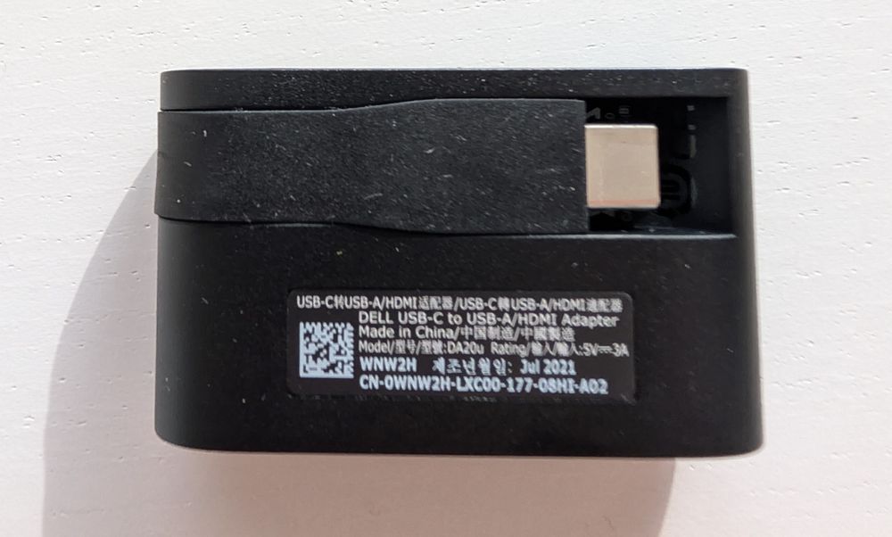DELL USB-C to HDMI 2.0/USB-A Adapter64284539827841123