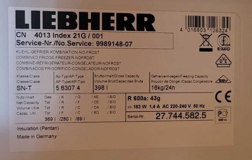 Холодильник Liebherr CN 4013 стан ідеальний