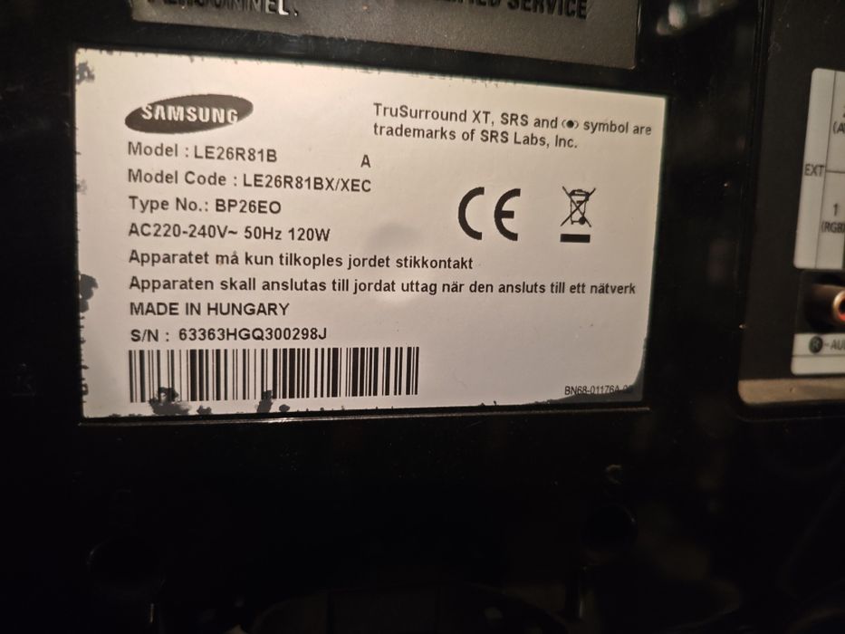 TV Samsung, sprawny