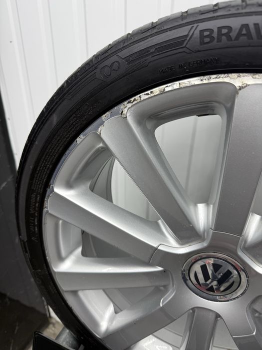 Alufelgi KOMPLET 18 cali 5x112 VW Omanyt R36 Golf Passat Sciroco Opony