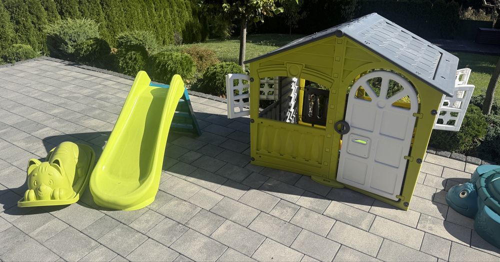 Domek ogrodowy Ślizgawka, little tikes żółw