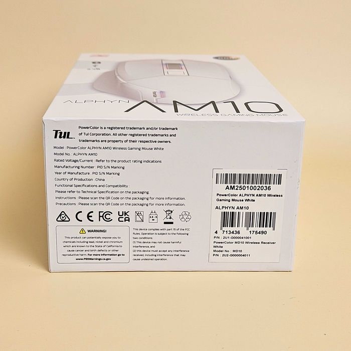 Бездротова миша PowerColor Alphyn AM10 Wireless Black | White 8000 Гц