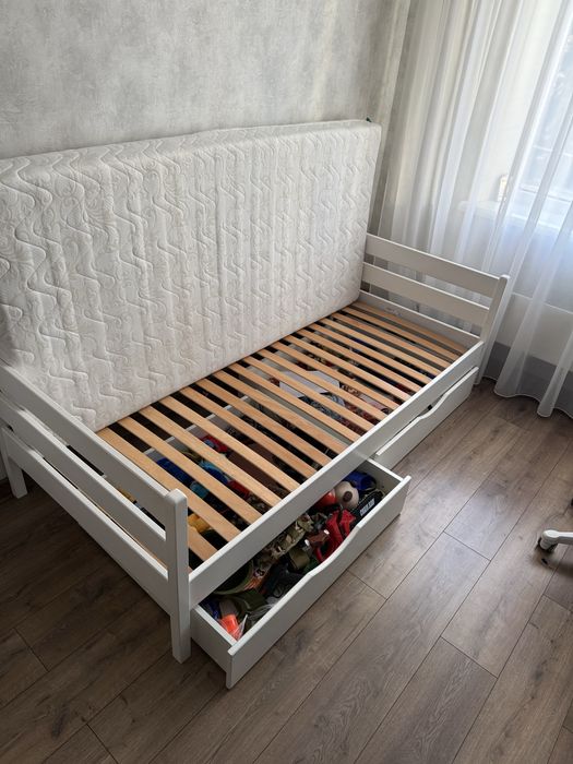 Ліжко+Матрас/Дитяче ліжко+ матрас 200/90/67 см