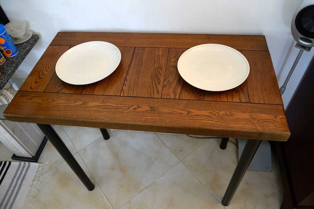 Solid Oak Side Table / Workbench64285551046145122