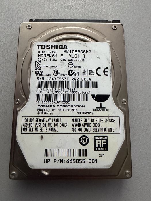 Жорсткий диск Toshiba 1Tb