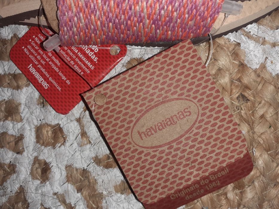 NOVO! Chinelos rosa Havaianas. Tamanho 37