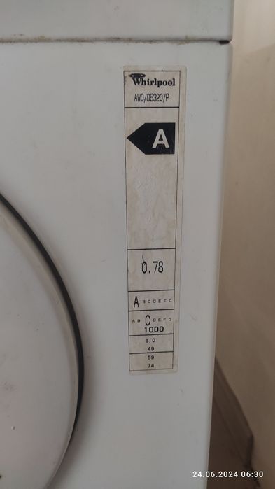 Pralka whirlpool AWO/D5320/P