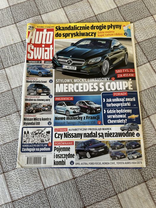 Czasopismo Auto Świat nr 8/2014