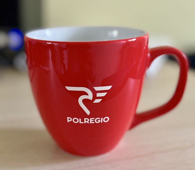 Jubileuszowy kubek 25 lat Polregio unikat nowy
