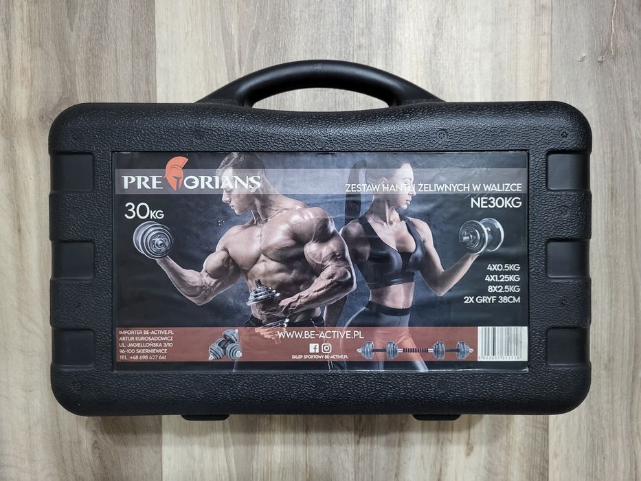 Regulowane hantle żeliwne 30 kg (2x 15 kg)