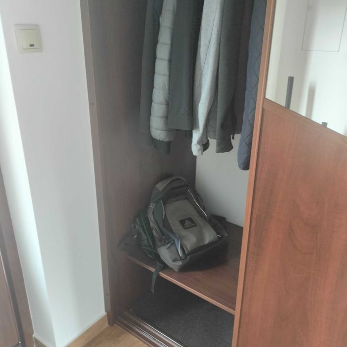 Szafa wnękowa_ciemny orzech