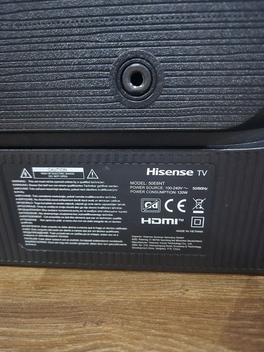 Telewizor 50" Hisense 50E6NT 4K Ultra HD HDR Smart TV | VIDAA