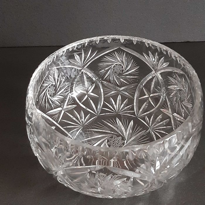 Kryształowa misa ,salaterka  , kryształ bogato szlifowany