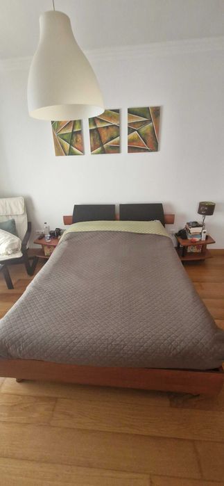 Cama de casal + estrado + colchão