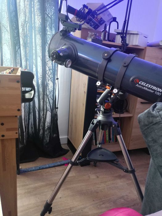 Teleskop celestron astro master 130 + dodatkowe soczewki księżycowe