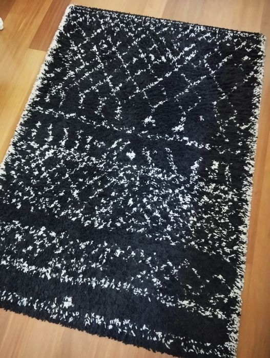 Tapete Estilo Berbere Preto e Branco La Redoute