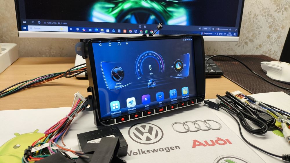 ‼️+Камера‼️Магнитола 9" Volkswagen 6/64gb Skoda Seat Android