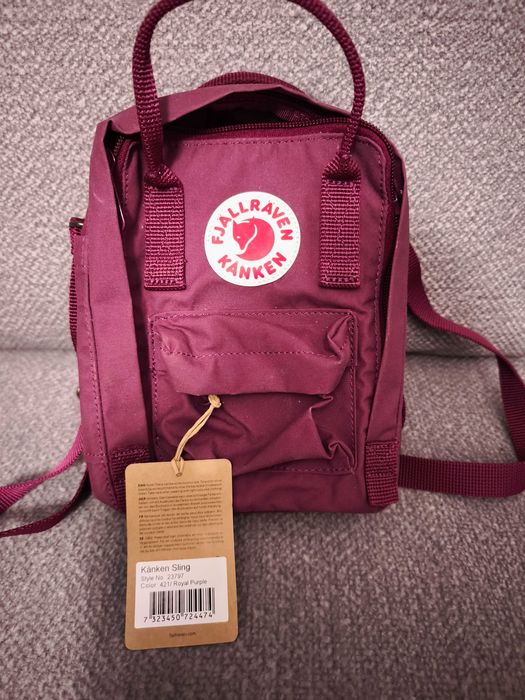 nowy plecak torba na ramię Fjallraven Kanken Sling purple odbiór dziś