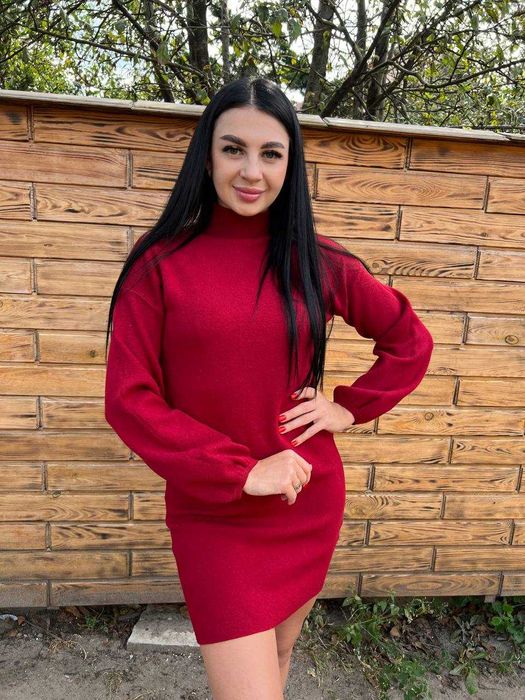 Жіноча сіра сукня на зиму Туреччина 46/48 розмір Зимова підтримка