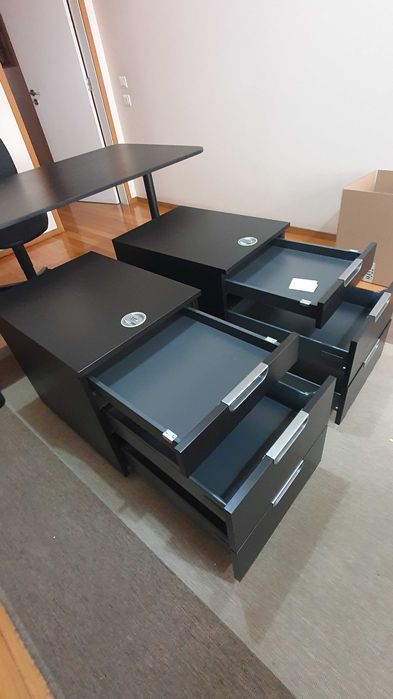 Blocos gavetas com rodizios IKEA linha Galant 2 unidades