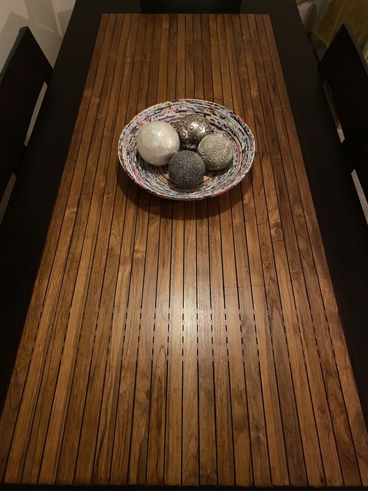 Mesa sala + 6 cadeiras