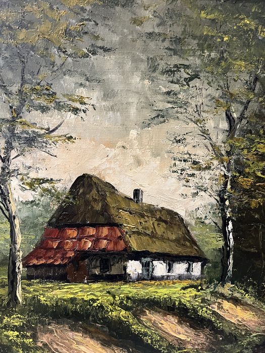 Obraz malowany na płótnie/w złotej ramie/Raty