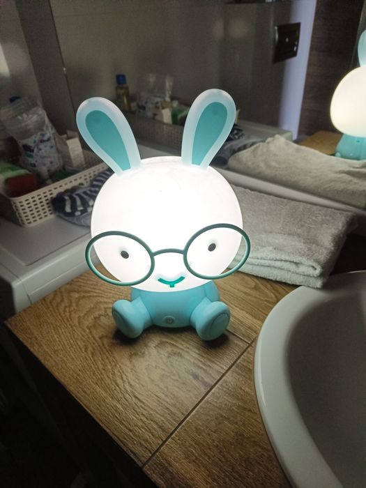 Lampka nocna LED Królik XL 30 cm