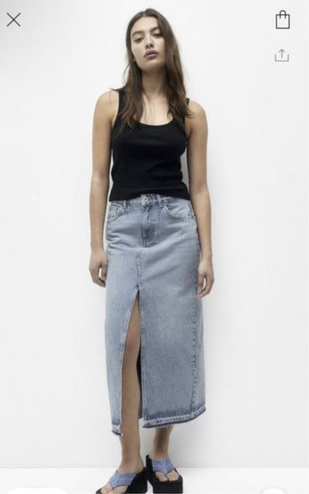 Спідниця Pull&Bear,розмір S світло-блакинта