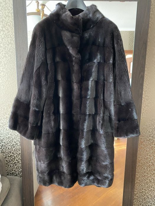 Норковая шуба  Маnzari 50- 52 размер , L- XL