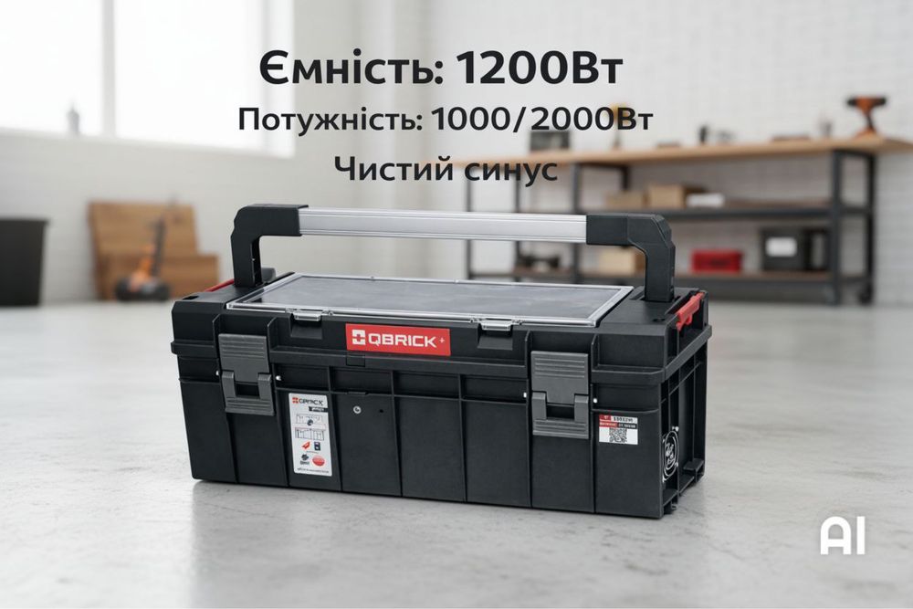 Зарядна станція 1200W / 1200 Wh / Pure Sine Wave