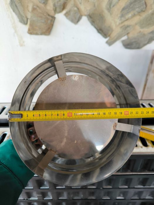 Chapéu de inox para chaminé