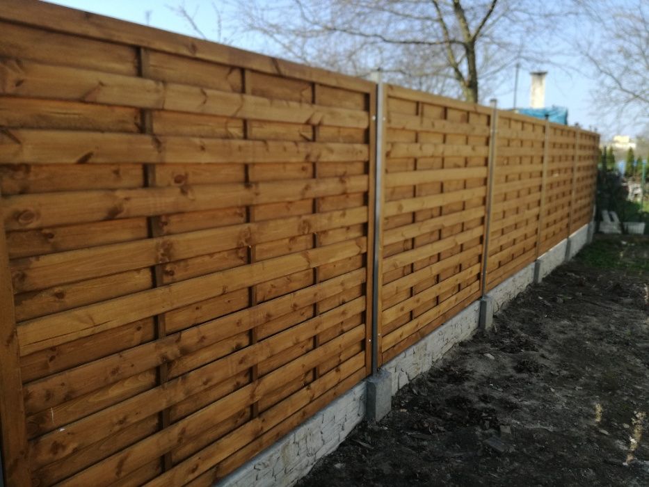 Płot Deskowy Pergola Pergole Panel Drewniany Bardzo Masywny 180x180