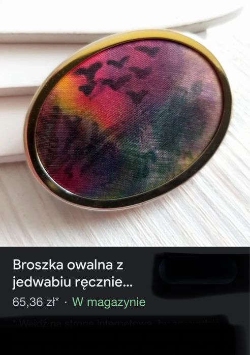 Broszka niebieska