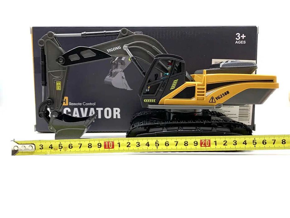 Екскаватор гусеничний на р/к зі звуком Жовто-чорний (ВС1049) Розд/Дроп