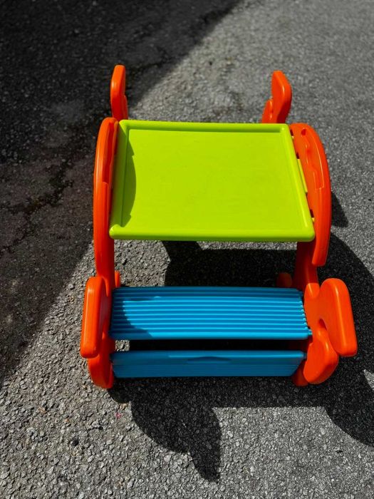 Baloiço e Mesa de Atividades 2 em 1 "Caranguejo"