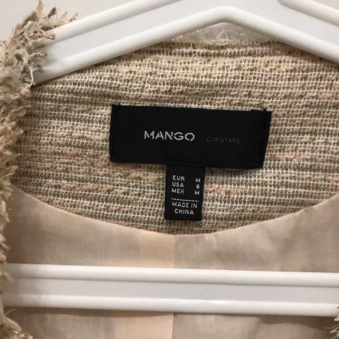 Żakiet bouclé z lureksem mango 38 m
M / 38 / 10·Bardzo dobry·Mango